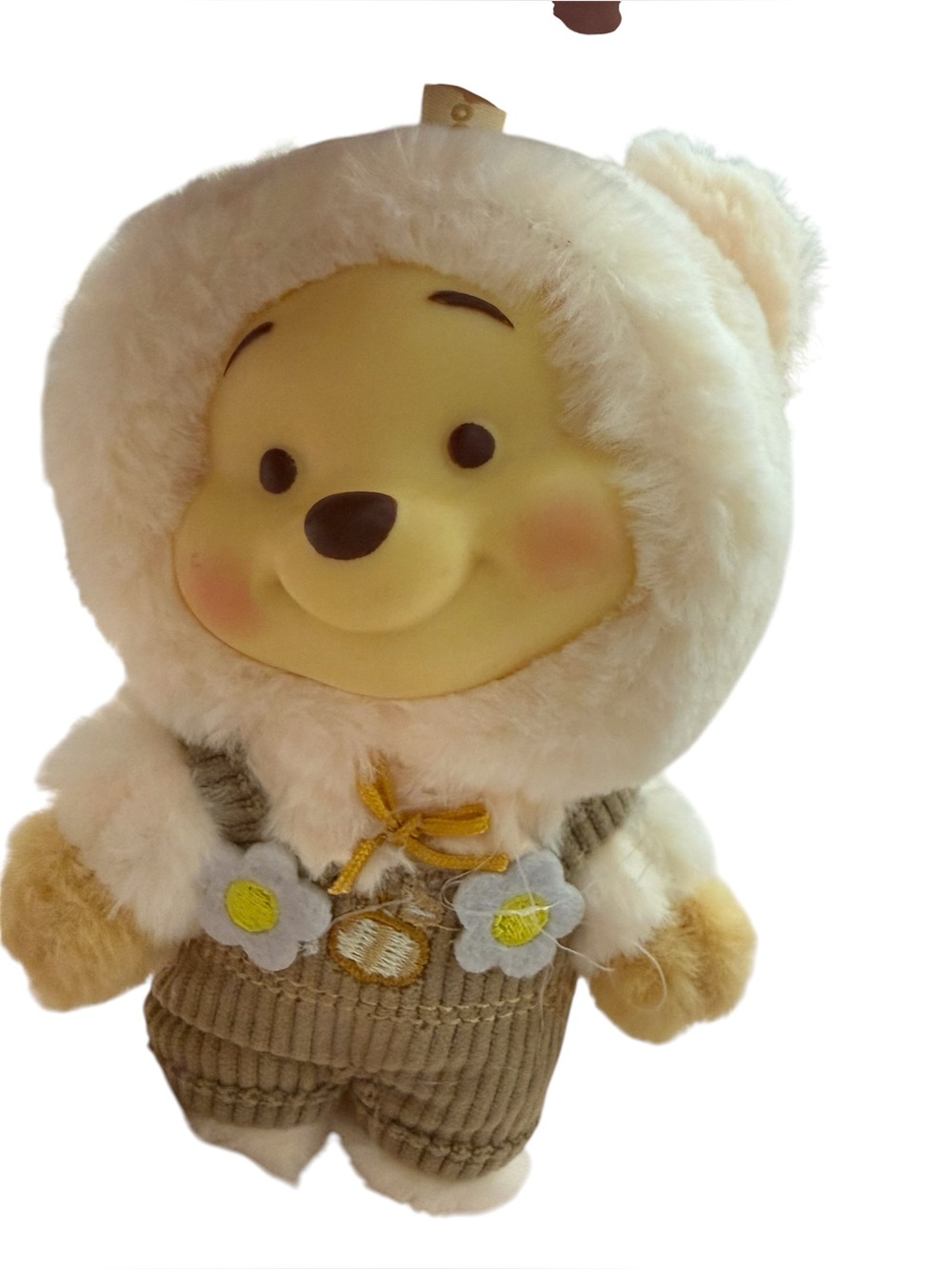 Winnie the Pooh Plush in Cream & Tan keychain